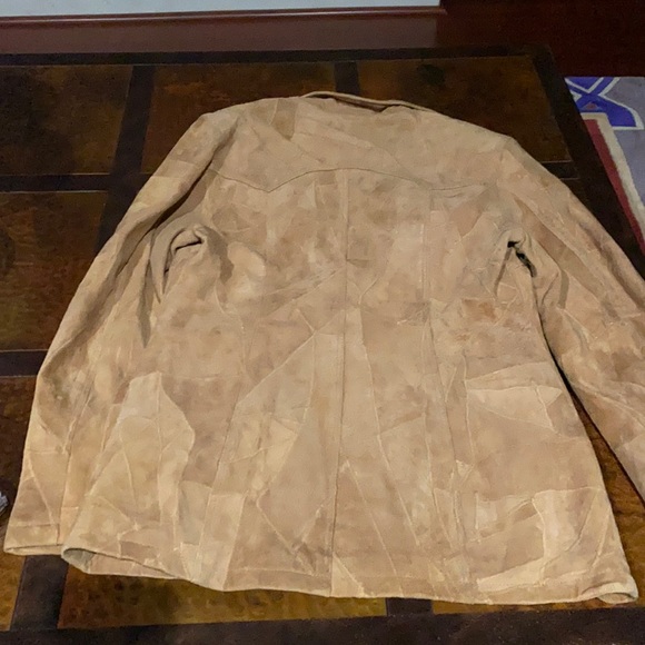 American Flirt Patch Leather Button Closure Jacket Medium - Picture 11 of 12